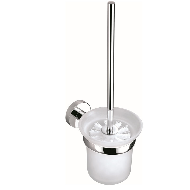 Glass toilet shop brush holder